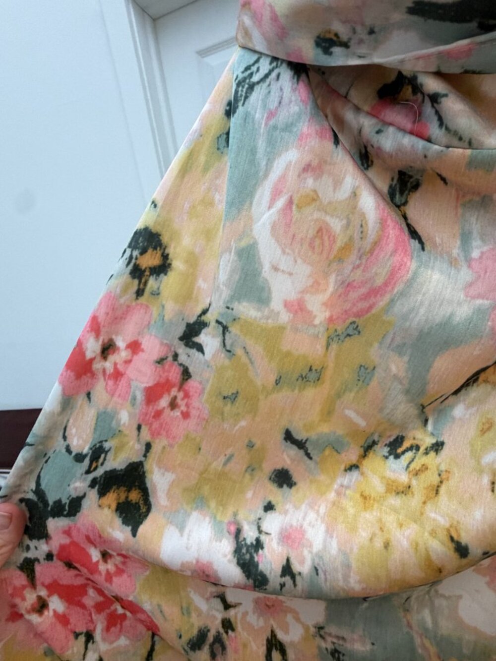 Midi Silky Floral Dress - Picture 6 of 7